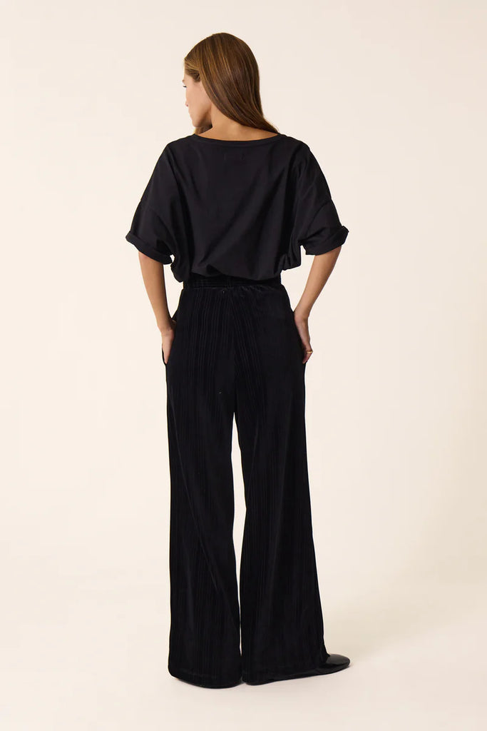 DES PETITS HAUTS WIDE LEG VELVET ZOFIA TROUSER