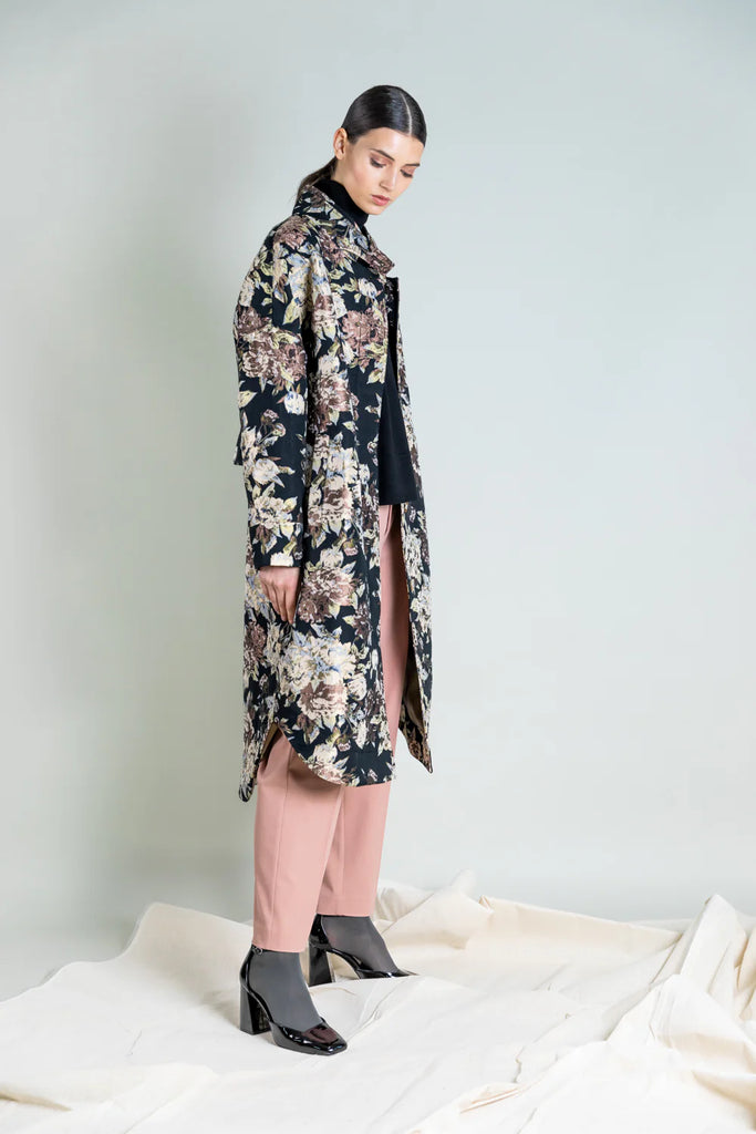 PSOPHIA TAPESTRY STYLE COAT