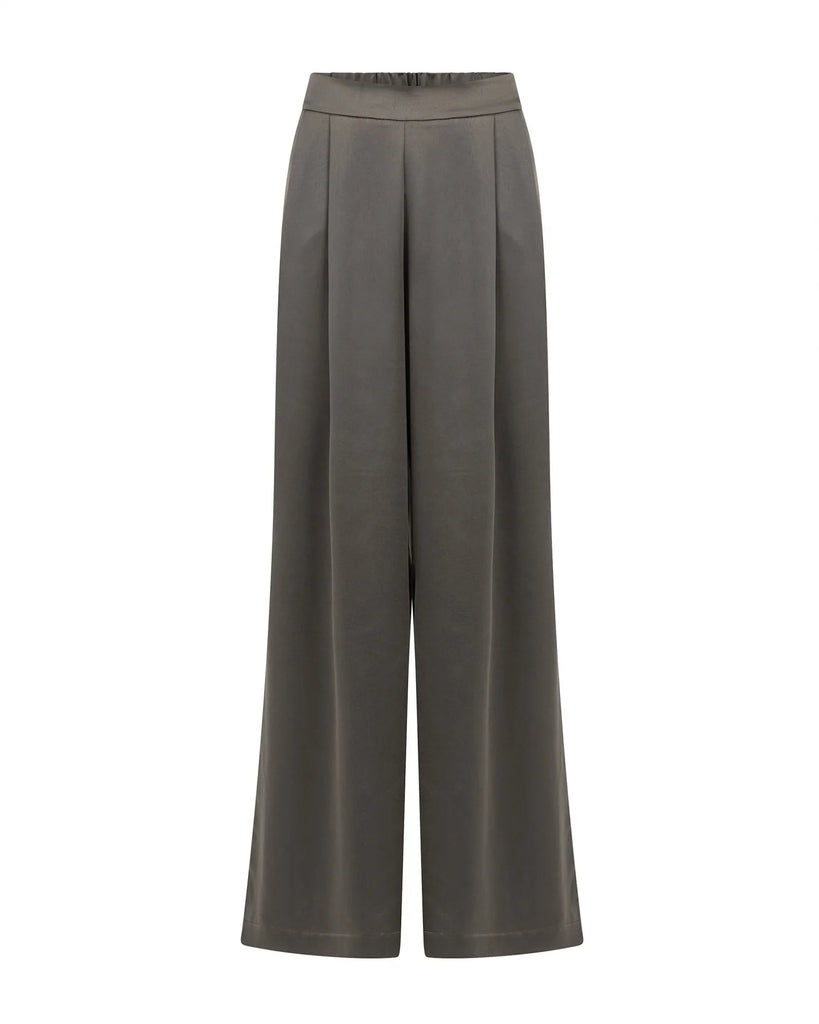 KNIT-TED OLIVE DEYNE WIDE LEG TROUSER