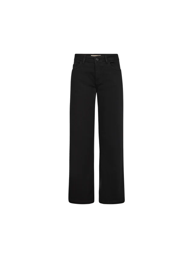 MOS MOSH DARA WIDE LEG DELUXE BLACK JEANS