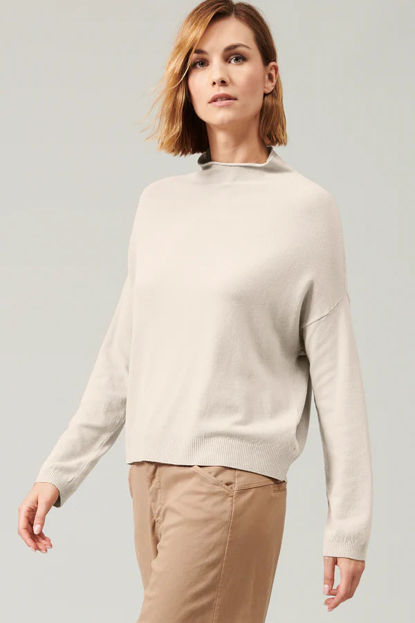 TRANSIT STONE FINE OVERSIZED LOOK SWEATER