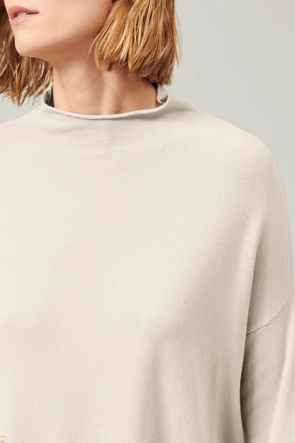 TRANSIT STONE FINE OVERSIZED LOOK SWEATER