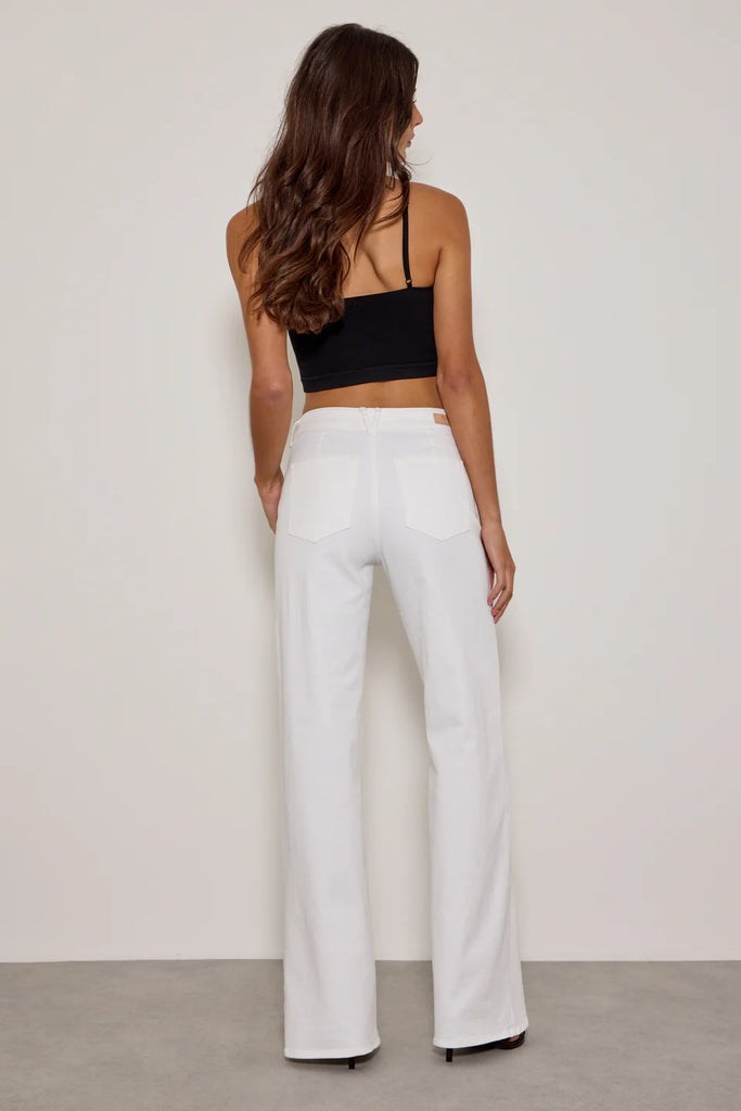 FIVE WHITE WIDE LEG JOAN JEANS