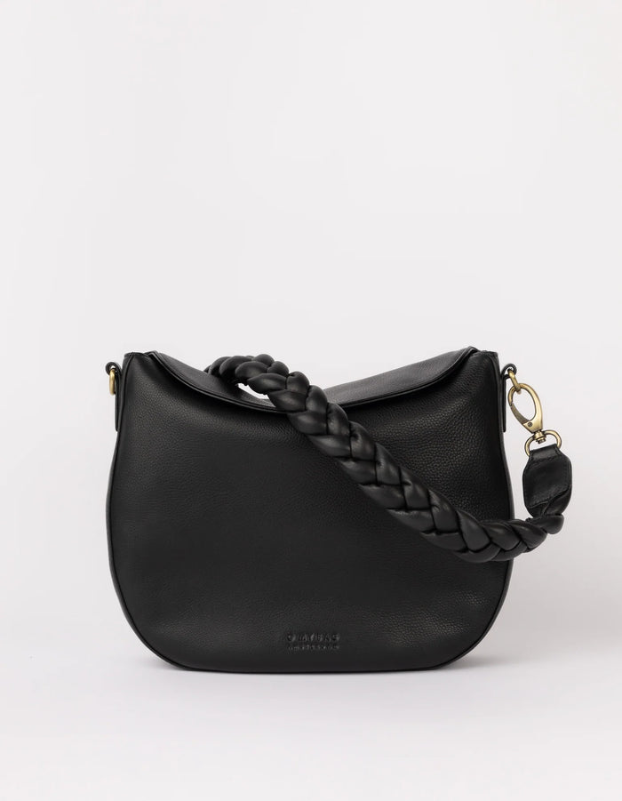 O MY BAG BLACK LEATHER LANA BAG