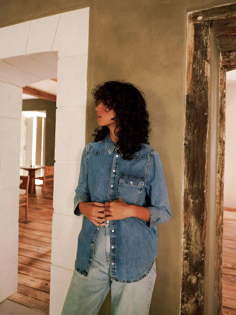 INDI AND COLD VINTAGE DENIM SHIRT