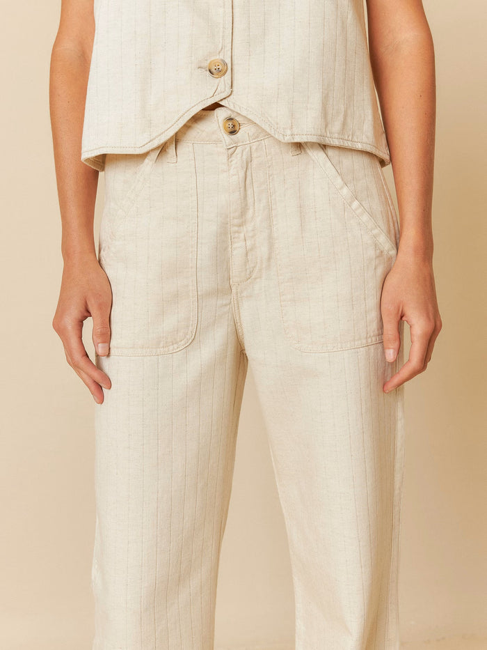 INDI AND COLD PINSTRIPE TWILL TROUSER