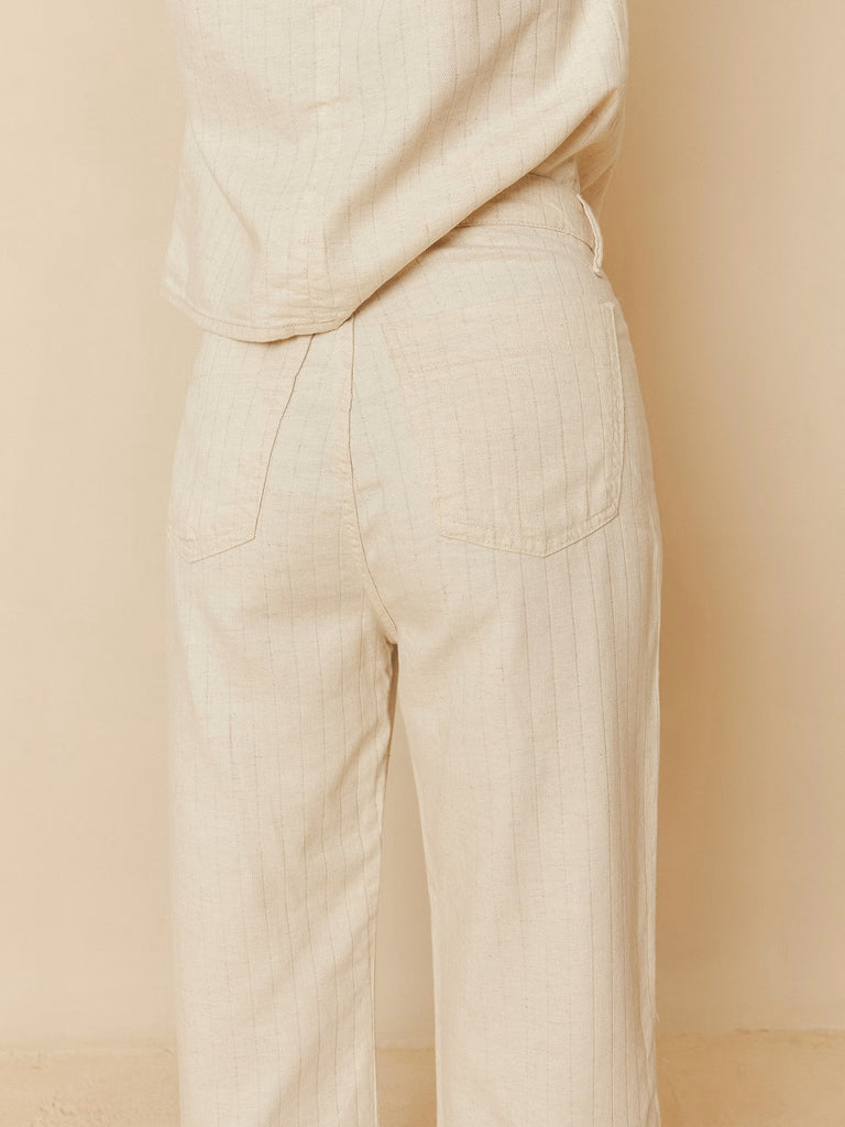 INDI AND COLD PINSTRIPE TWILL TROUSER