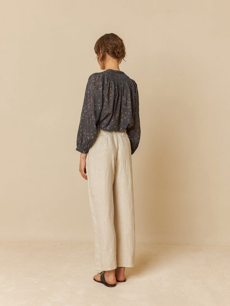 INDI AND COLD NATURAL  LINEN TROUSER