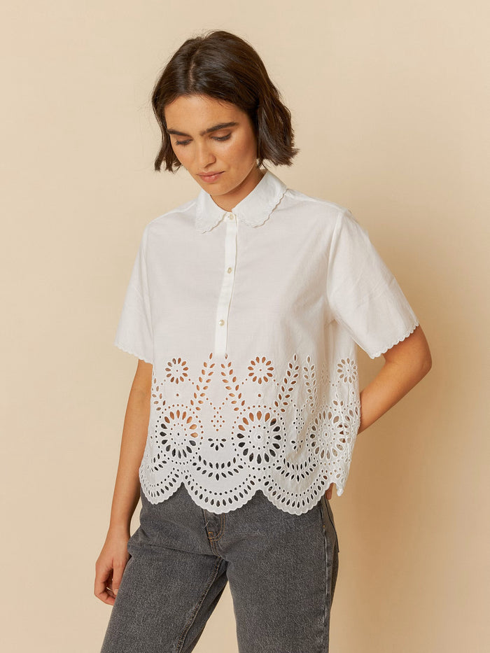 INDI AND COLD COTTON POPLIN SHIRT