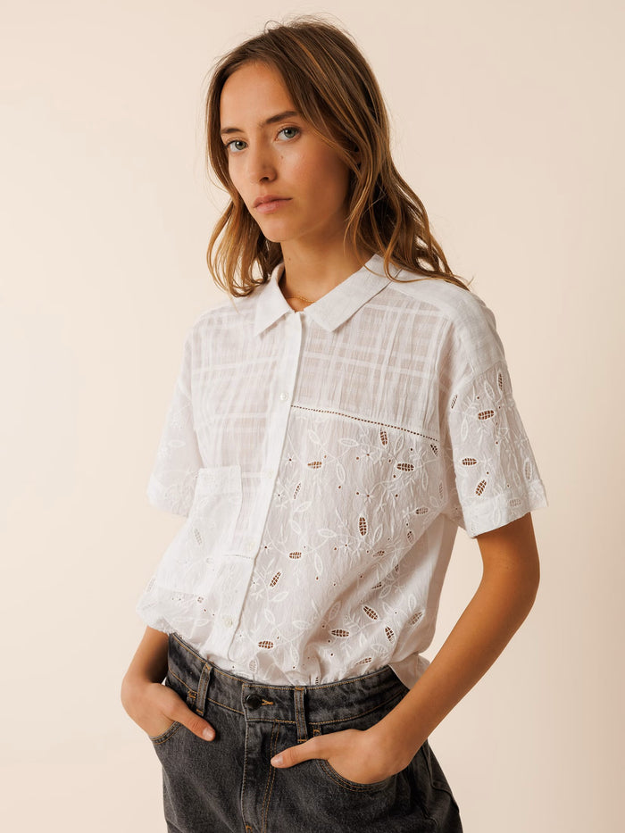 INDI AND COLD COMBINED EMBROIDERED SHIRT